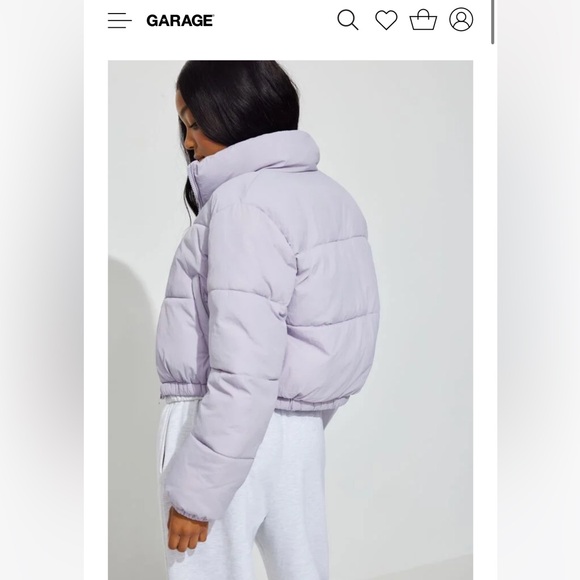 GARAGE | Mini puff jacket in lavender aura - Picture 4 of 9